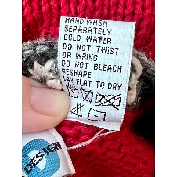 Vintage XL Paul Harris Design Wool Blend Snowflake Holiday Cardigan Sweater - Picture 7 of 7